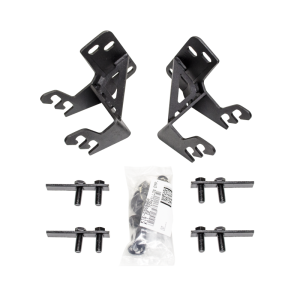 Ford F-350 Super Duty Brackets - Go Rhino - RC3 LR and RC4 LR - Textured Black - `17-`22 Ford F-350 Super Duty Brackets - Go Rhino - RC3 LR and RC4 LR - Textured Black - `17-`22